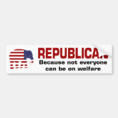 Republican Welfare Sticker (Voorkant)