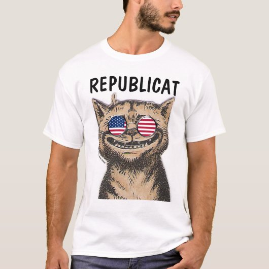 REPUBLICAT Funny Republican CAT T-shirts (Voorkant)