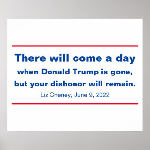 Republiceert uw bisschop of zal Cheney Quote blijv Poster