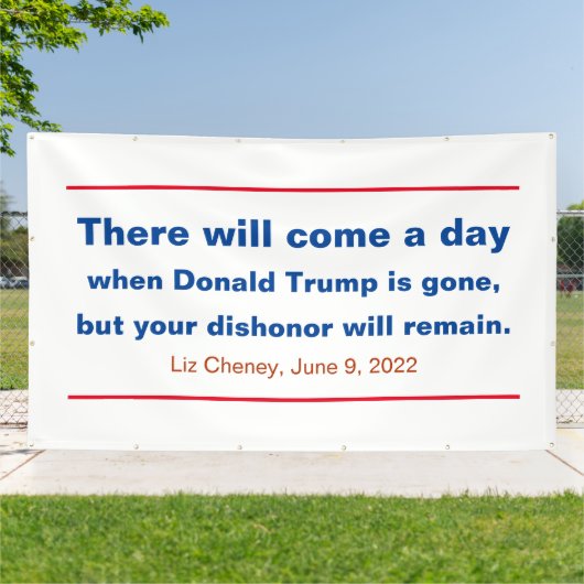 Republiceert uw bisschop of zal Cheney Quote blijv Spandoek (Buitenkant)