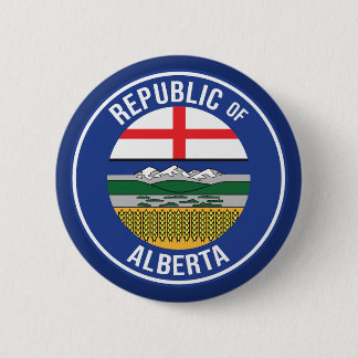 Republiek Alberta WEXIT Ronde Button 5,7 Cm