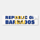Republiek Barbados Bumpersticker (Voorkant)