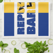 Republiek Barbados Theedoek (Gevouwen)