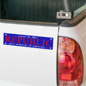 Republiek Bumpersticker (Op Truck)