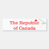 Republiek Canada Bumpersticker (Voorkant)