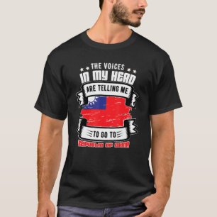 Republiek China in mijn hoofd T-shirt