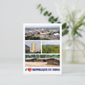 Republiek Congo - I Love - Briefkaart (Staand voorkant)