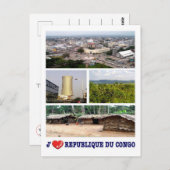 Republiek Congo - I Love - Briefkaart (Voorkant / Achterkant)