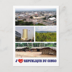 Republiek Congo - I Love - Briefkaart