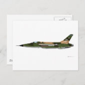 Republiek F-105 Thunderchief Briefkaart (Voorkant / Achterkant)
