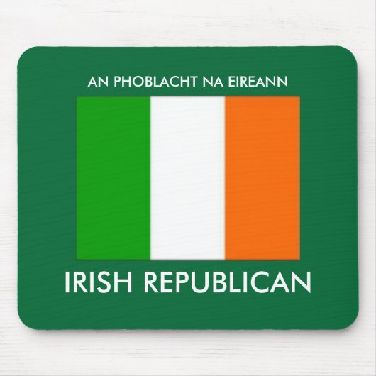 Republiek Ierland Mouse Mat Muismat (Voorkant)