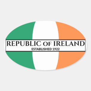 Republiek Ierland Vangstjaar 1922 Ovale Sticker