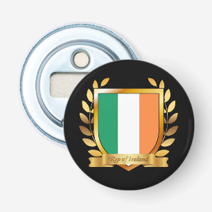 Republiek Ierland Vlag Schild Button Flesopener