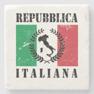 Republiek Italië Stenen Onderzetter