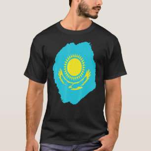 Republiek Kazachstan: Paarden onder de Kazachse vl T-shirt
