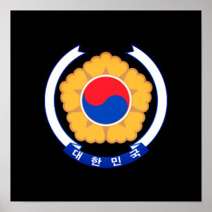 Republiek Korea Emblem Poster