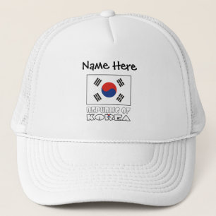Republiek Korea en Zuid-Koreaanse vlag Persoonlijk Trucker Pet
