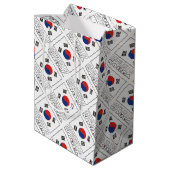 Republiek Korea Zuid-Koreaanse vlag betegeld perso Medium Cadeauzakje (Achterkant Gekanteld)