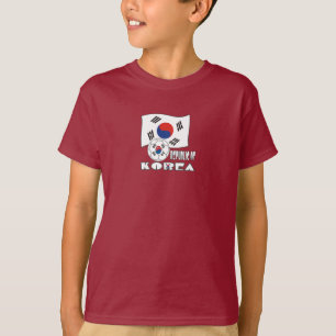 Republiek Korea (Zuid) Voetbal en Vlag T-shirt