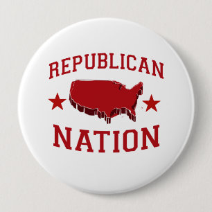 REPUBLIEK NATION RONDE BUTTON 4,0 CM