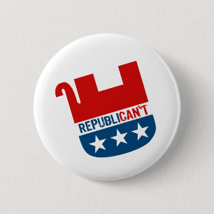 REPUBLIEK RONDE BUTTON 5,7 CM
