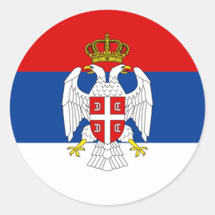 Republiek Servië Krajina, Kroatië Ronde Sticker