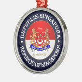 Republiek Singapore Metalen Ornament (Links)