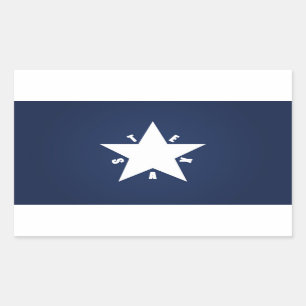 Republiek Texas Rechthoekige Sticker