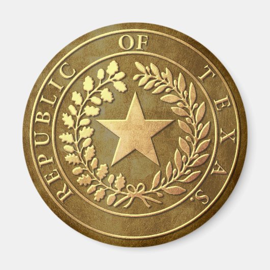 Republiek Texas Seal Magneet (Voorkant)