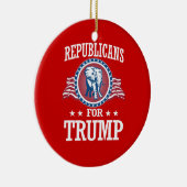 REPUBLIEK TRUMP KERAMISCH ORNAMENT (Rechts)