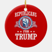 REPUBLIEK TRUMP KERAMISCH ORNAMENT (Achterkant)