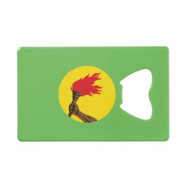 Republiek Zaïre Vlag - Democratische Republiek Con Kredietkaart Flessenopener