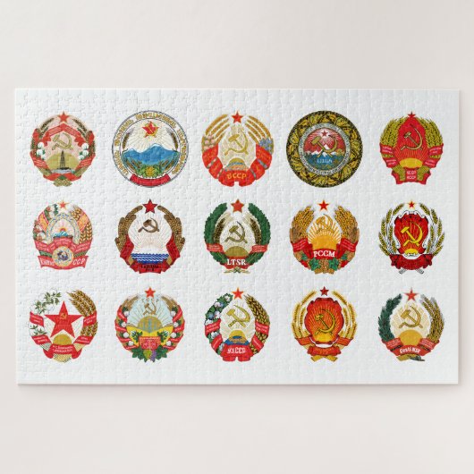Republieken van de Sovjet-Unie Legpuzzel (Horizontaal)