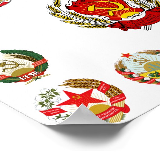 Republieken van de Sovjet-Unie Poster (Hoek)