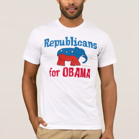 Republieken voor Obama T-shirts (Voorkant)