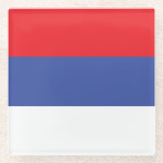 Republika Srpska Flag Glazen Onderzetter (Voorkant)