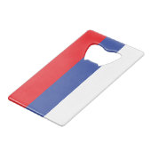 Republika Srpska Flag Kredietkaart Flessenopener (Voorkant Gekanteld)