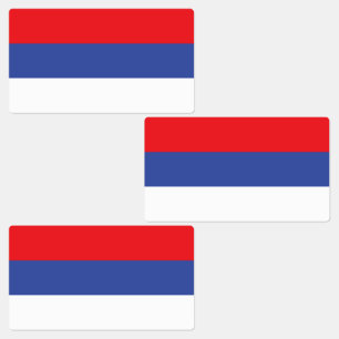 Republika Srpska Flag Labels