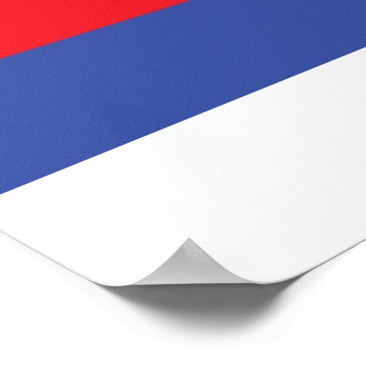 Republika Srpska Flag Poster (Hoek)