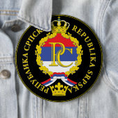 Republika Srpska Ronde Button 6,0 Cm (In situ)