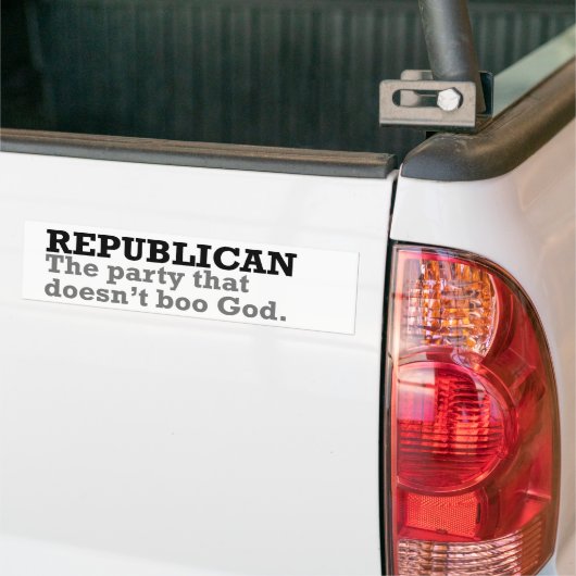Republikein Bumpersticker (Op Truck)