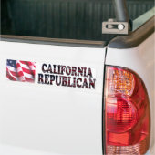 Republikein Californië Bumpersticker (Op Truck)