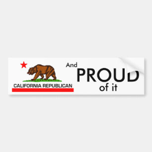 Republikein Californië Bumpersticker