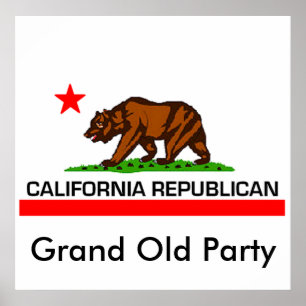 Republikein Californië Poster