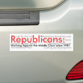 Republikeinen: 1 bumpersticker (Op auto)