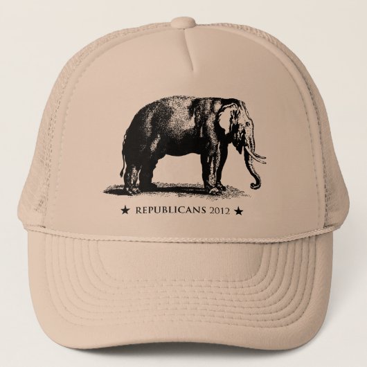 Republikeinen 2012 GOP Campaign Trucker Hat Trucker Pet (Voorkant)