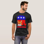 Republikeinen Doen Het Beter Kat Politiek VS Ameri T-shirt (Voorkant volledig)
