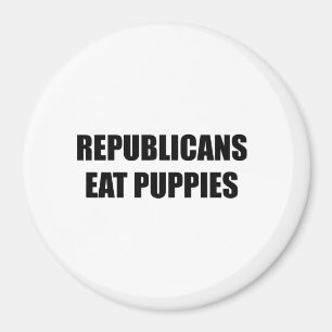 Republikeinen eten puppies magneet
