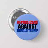 Republikeinen tegen Donald Trump Ronde Button 5,7 Cm (Voorkant /achterkant)