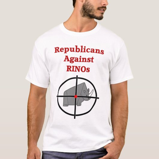 Republikeinen tegen RINO's T-Shirt 1 (Voorkant)